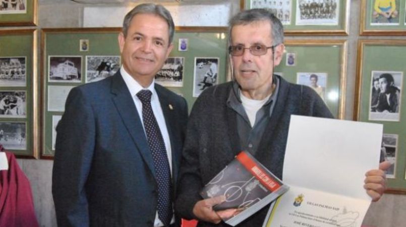 Rivero con Ortega, vicepresidente de UD Las Palmas