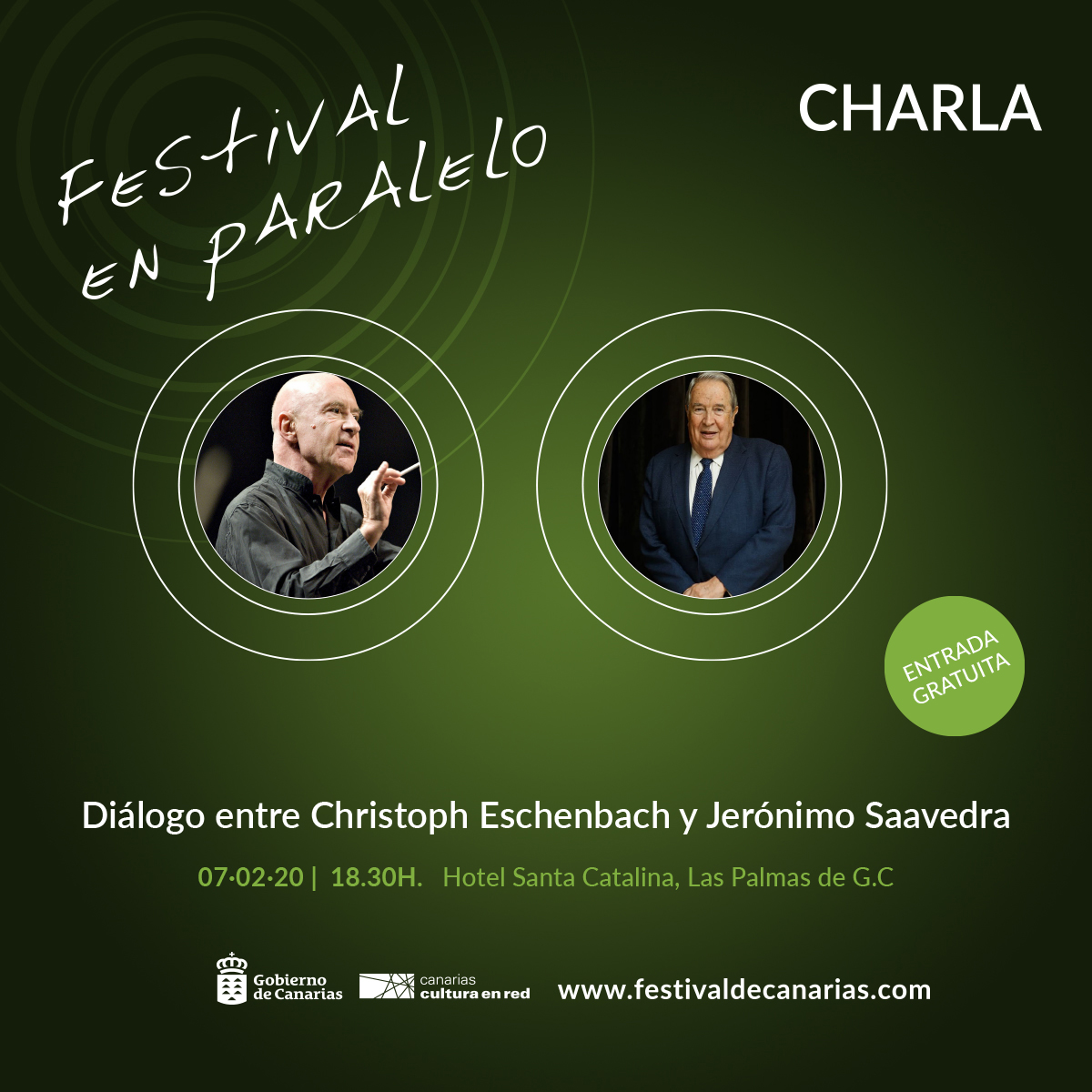 Diálogo entre Christoph Eschenbach y Jerónimo Saavedra en el cierre del Festival de Música