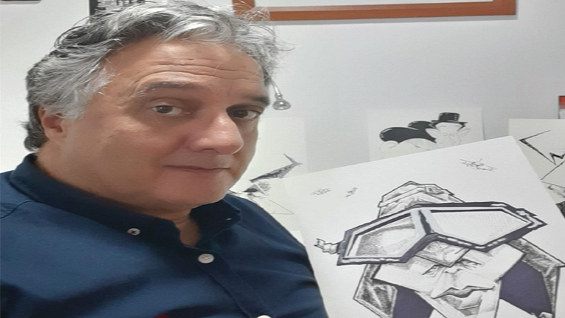 Néstor Dámaso del Pino inaugura la muestra ‘Entre caricanarios’ en Santa María de Guía