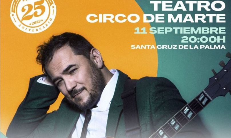 El Teatro Circo de Marte de La Palma acoge este domingo un concierto de Ismael Serrano