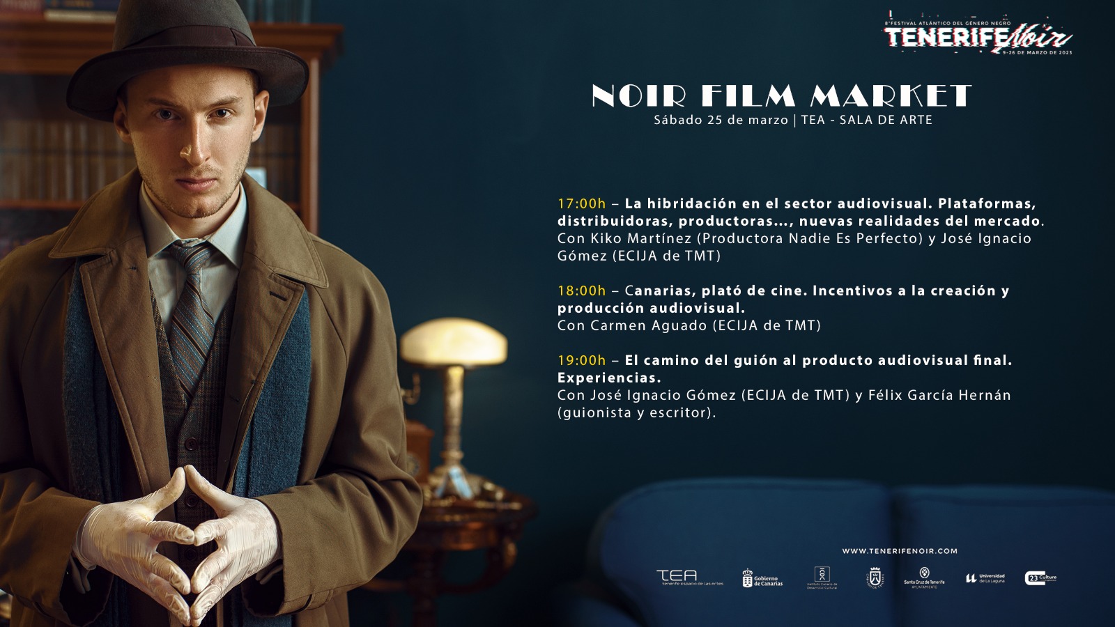 Tenerife Noir invita a escritores y profesionales a la primera edición del Noir Film Market