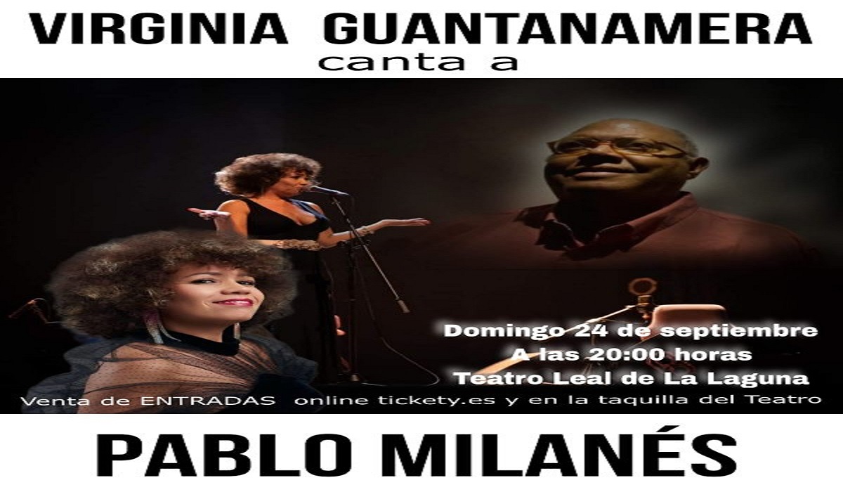 La artista cubana Virginia Guantanamera homenajea al cantautor Pablo Milanés en el Teatro Leal