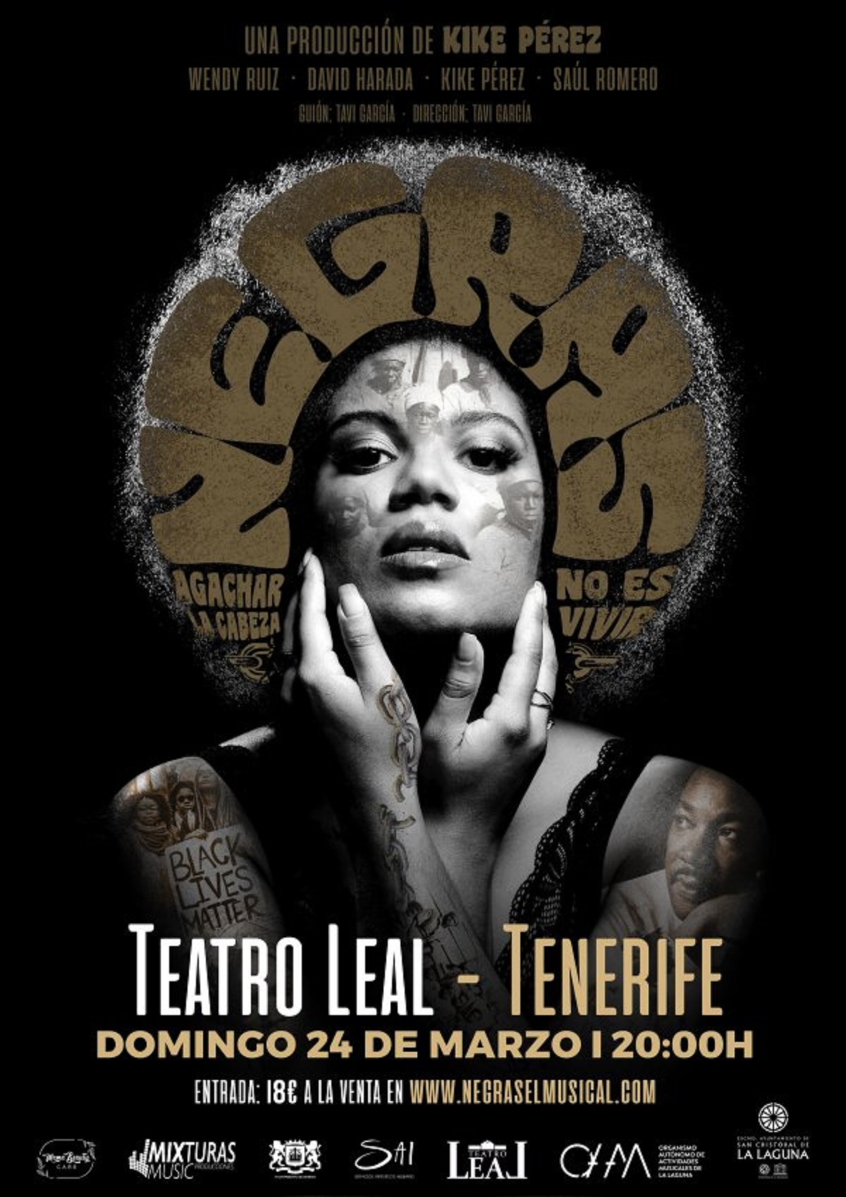 El espectáculo ‘Negras’ reivindica este domingo en el Teatro Leal el papel de la música afroamericana