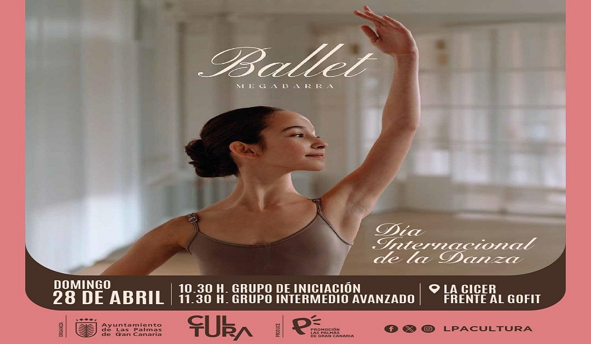 La ciudad celebra el Día Internacional de la Danza con una «Megabarra» de ballet en Las Canteras