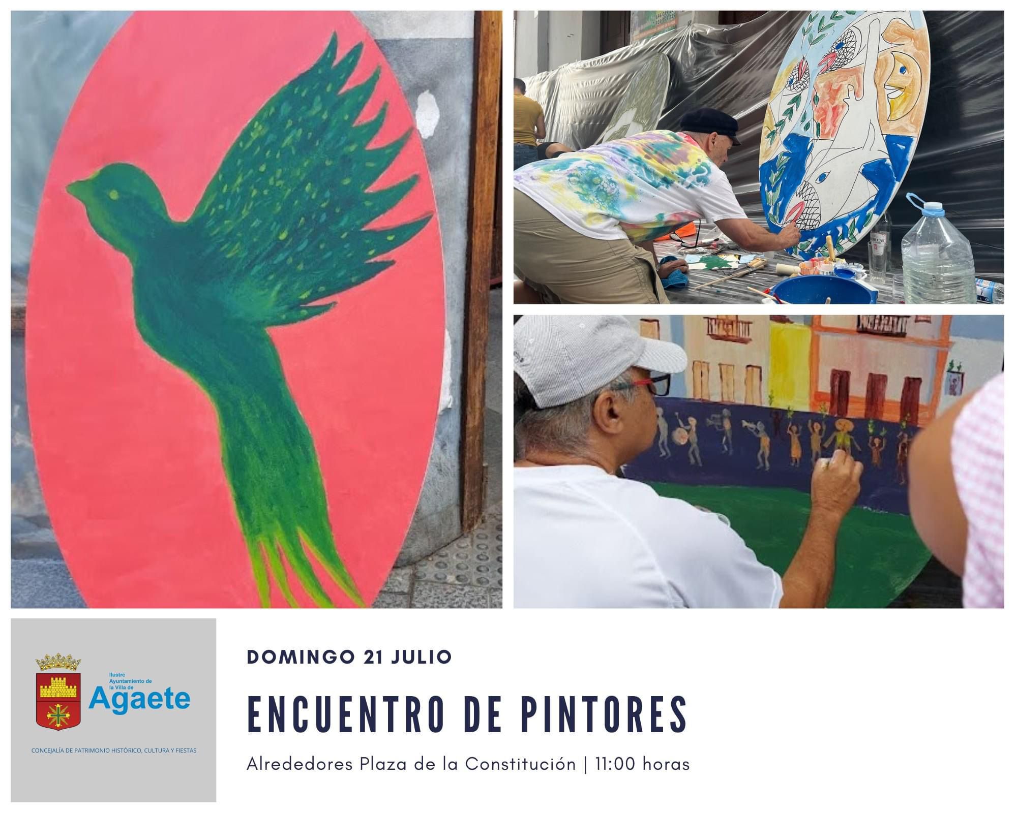 La Plaza de la Constitución de Agaete se convierte este domingo en un museo al aire libre