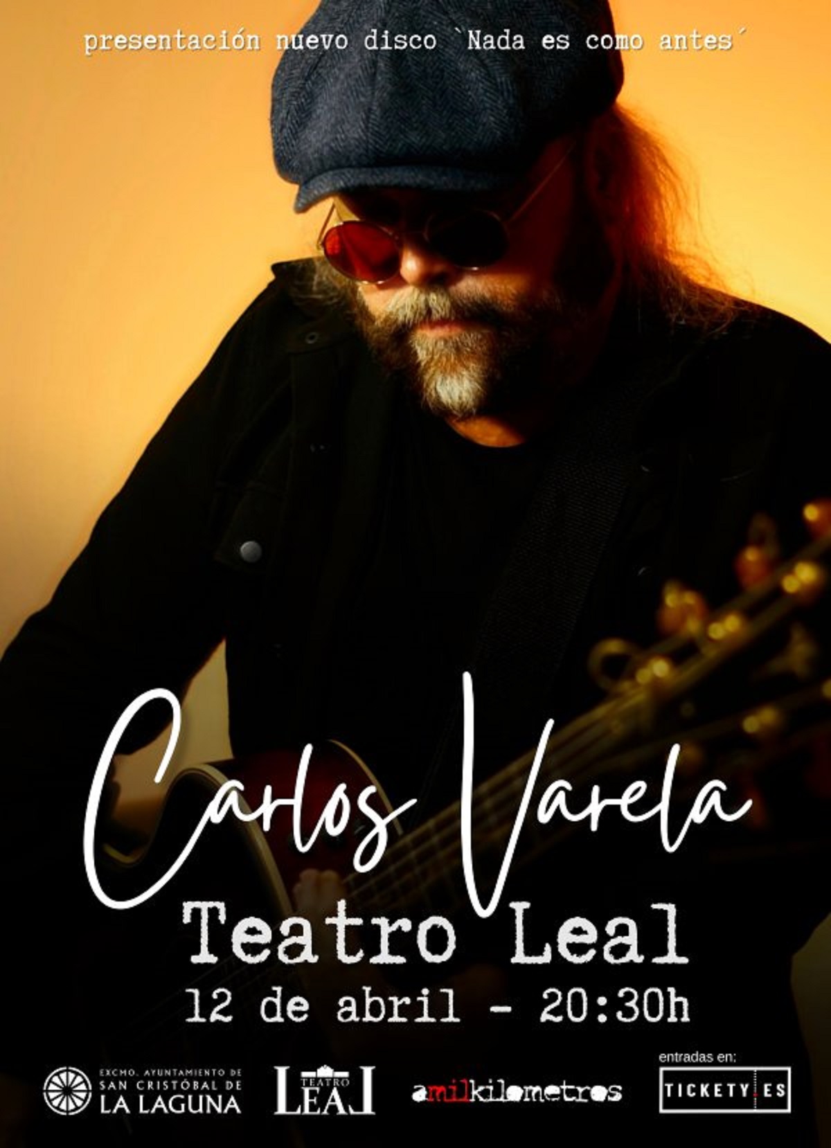 El cantautor cubano Carlos Varela interpreta los temas de su nuevo disco en el Teatro Leal