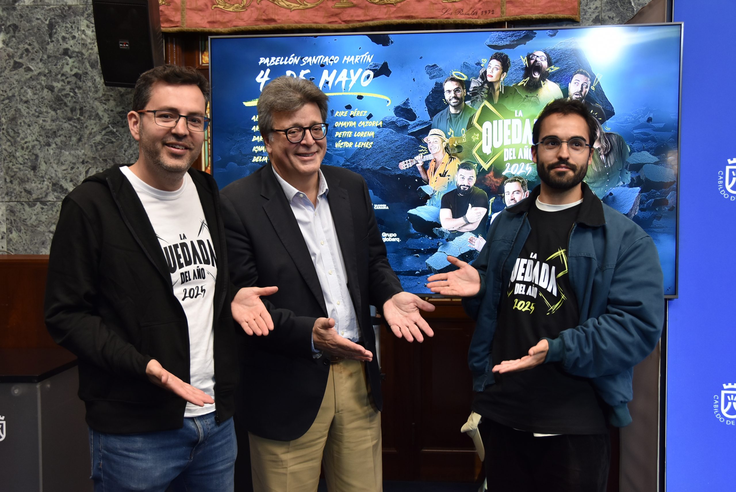 Más de 5.000 personas volverán a llenar el Santiago Martín para ‘La Quedada del Año 2025’, el mayor festival de humor en Canarias