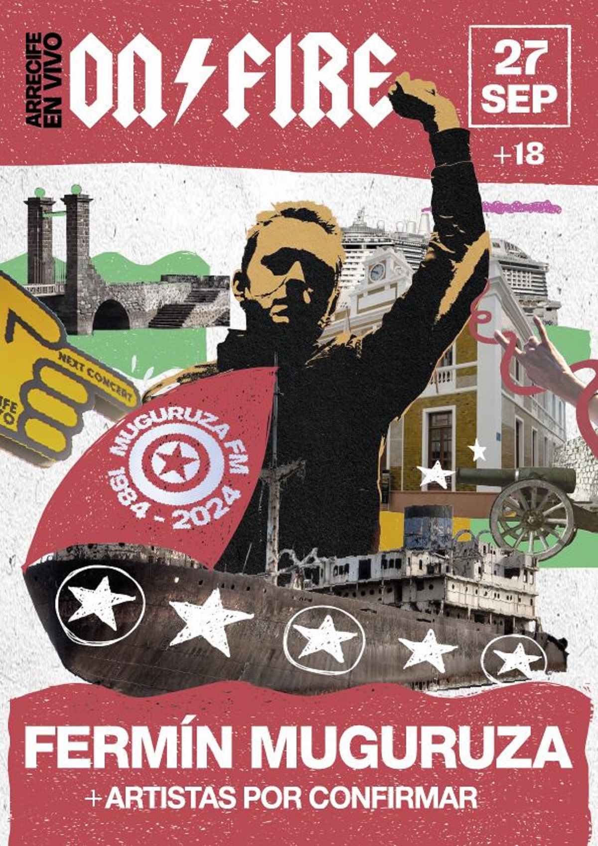 Fermín Muguruza, primera confirmación del Arrecife en Vivo On Fire, la jornada solidaria del festival