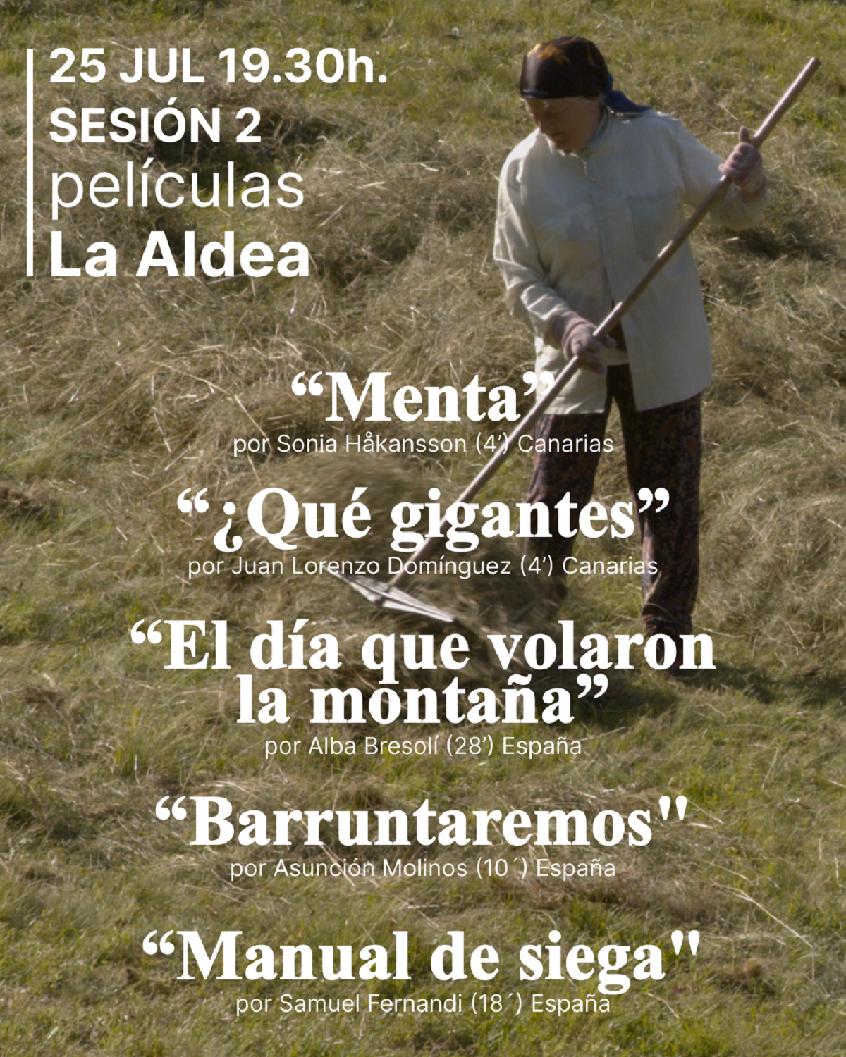 Cinco cortometrajes de corte ecofeminista y rural se proyectan en La Aldea