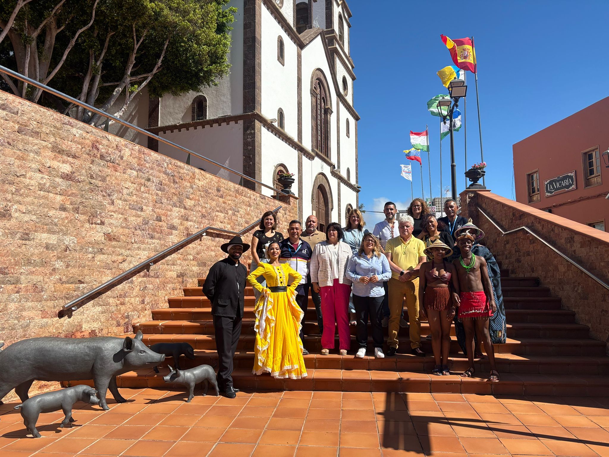 Ingenio da la bienvenida a los países que participarán en el XXX Festival Internacional de Folklore Villa de Ingenio