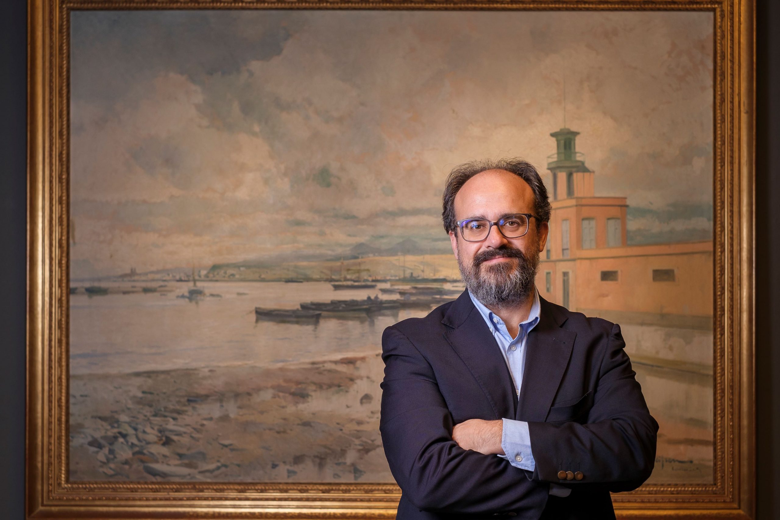 Carmen Arozena y Antonio Padrón “dialogan” en la casa museo del artista galdense