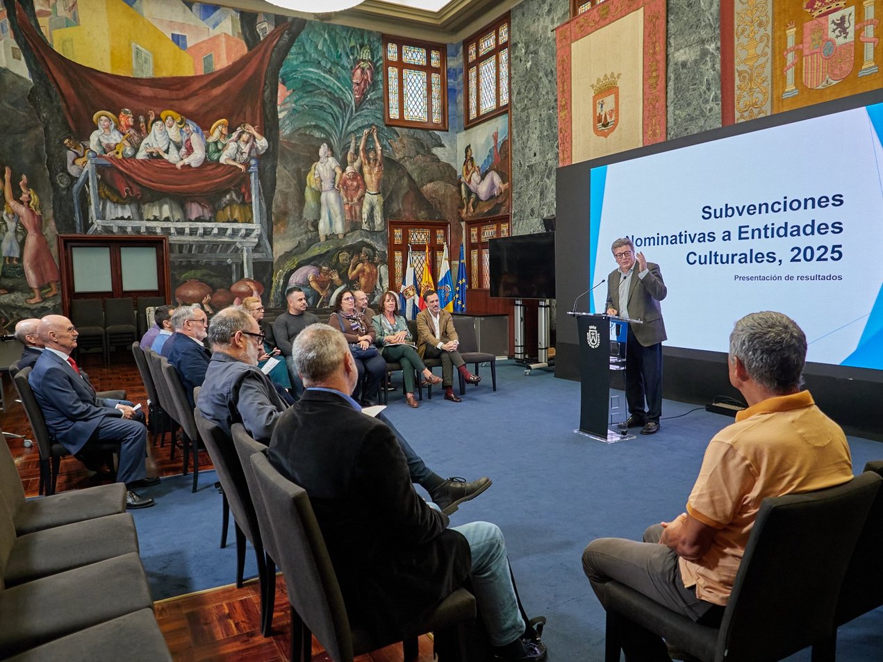 El Cabildo reafirma su compromiso con el tejido cultural de Tenerife con 674.000 euros