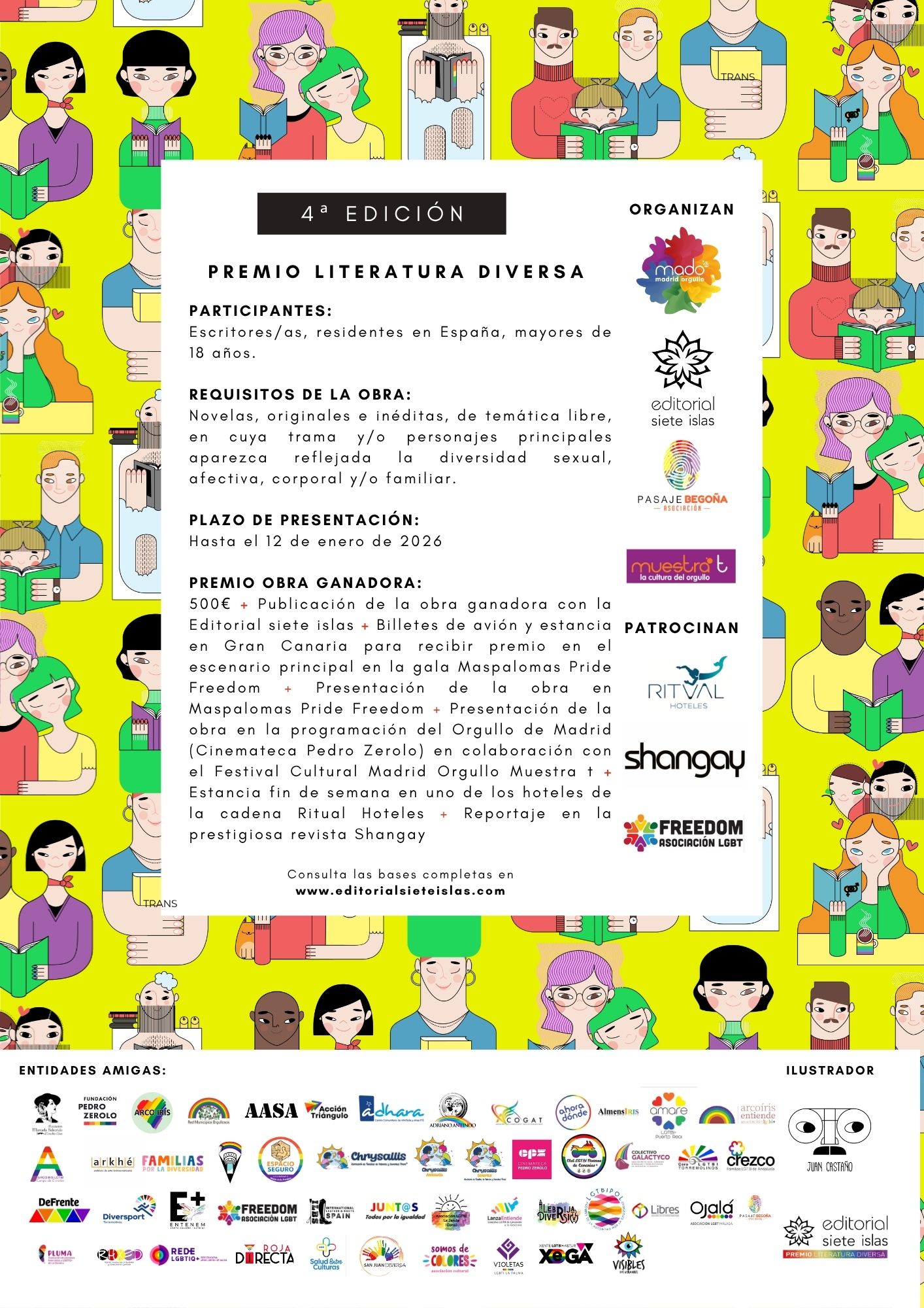 Regresa el Premio de Literatura Diversa más respaldado de España