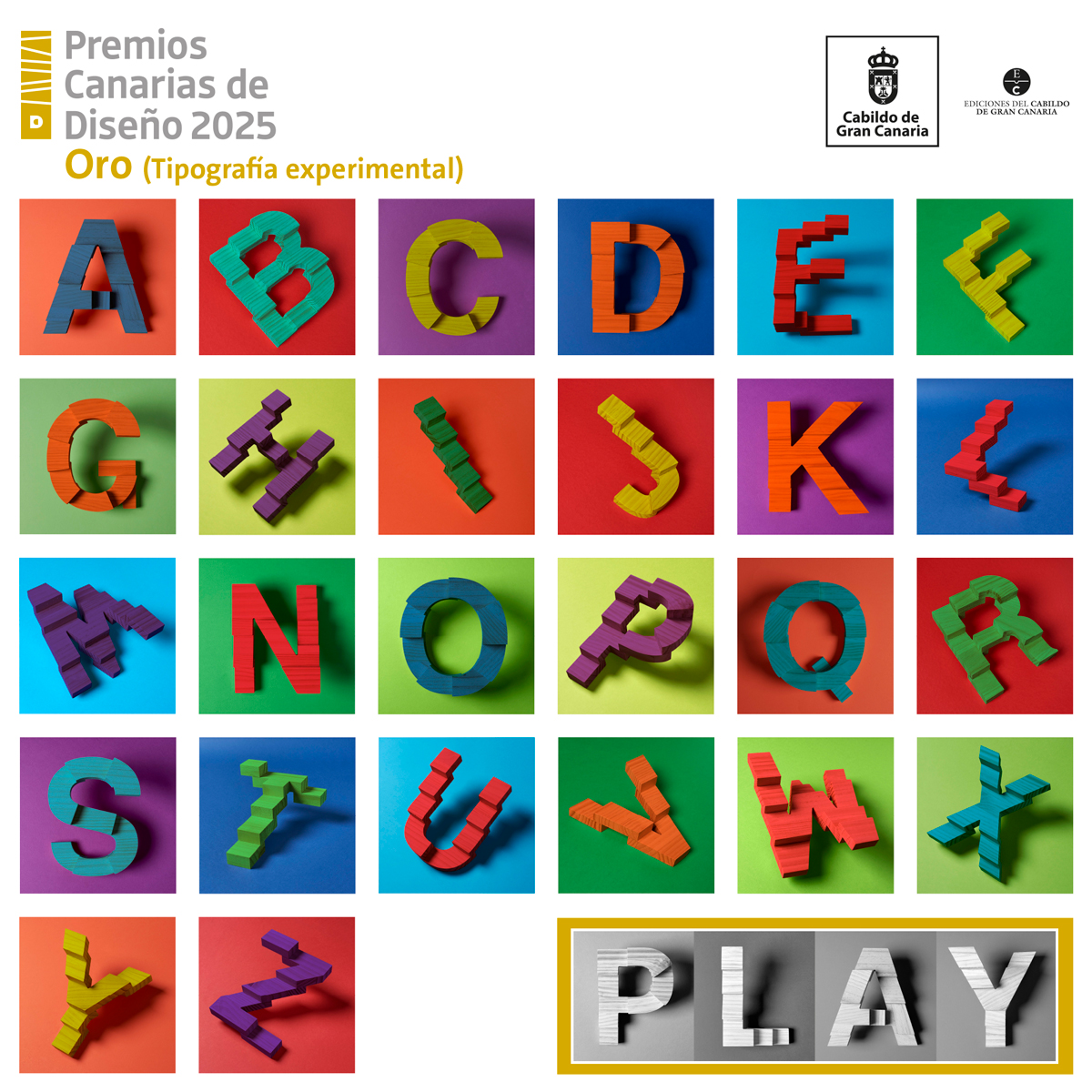 La tipografía experimental de la colección ‘Dramaturgias Insulares’ del Cabildo grancanario recibe el primer premio de la Asociación de Profesionales y Empresas de Diseño de Canarias