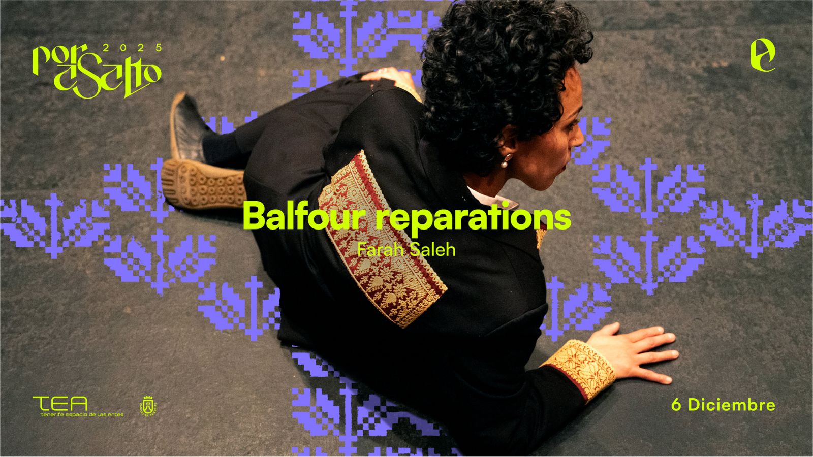 La bailarina, coreógrafa y académica palestina Farah Saleh presenta en el museo TEA ‘Balfur reparations’