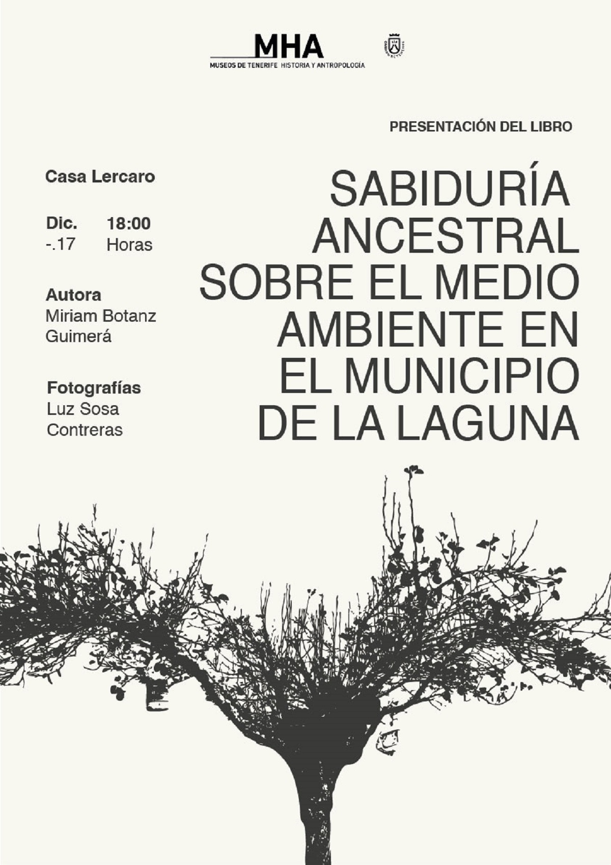 La Casa Lercaro acoge la presentación del libro ‘Sabiduría ancestral sobre el medio ambiente en el municipio de La Laguna’