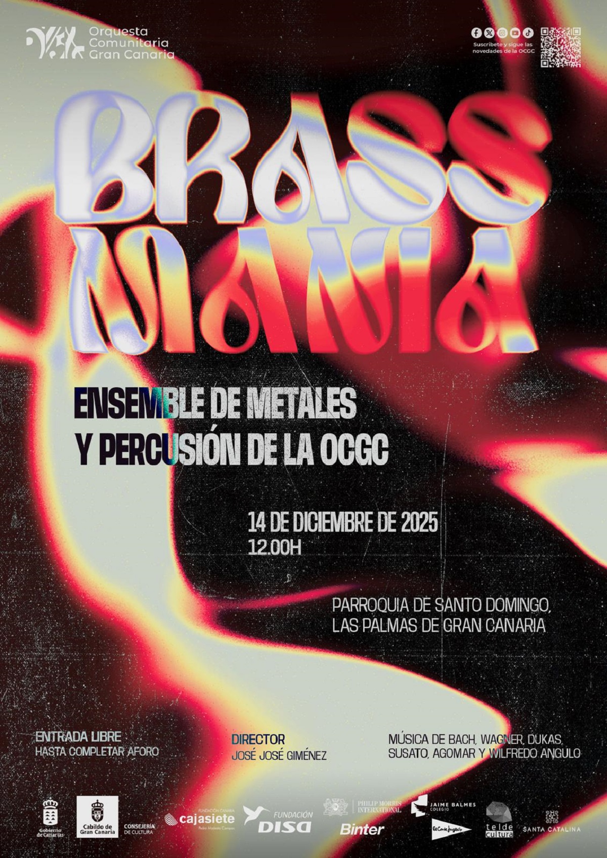 El Ensemble de Metales y Percusión de la Orquesta Comunitaria de Gran Canaria presenta Brassmanía