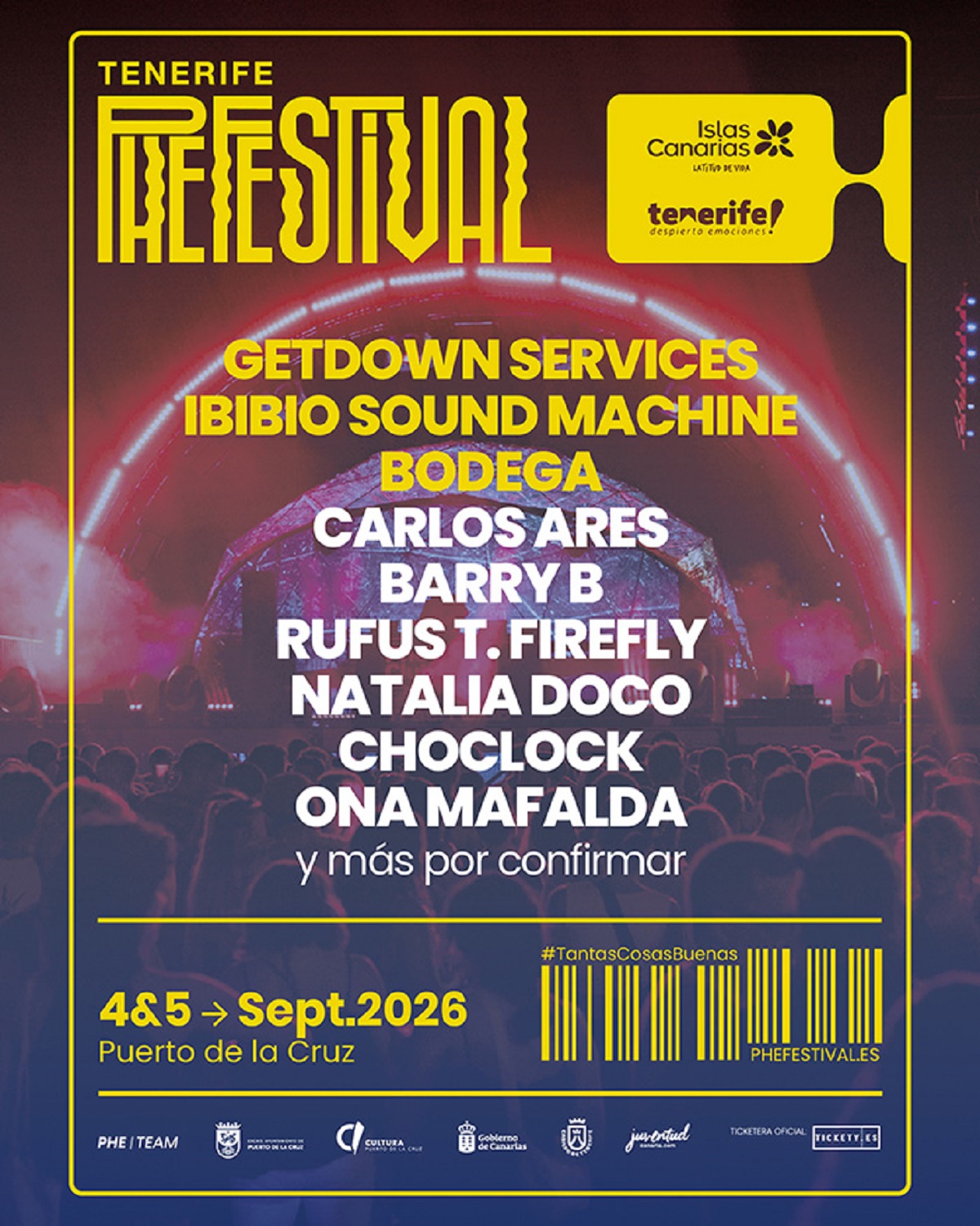 Getdown Services, Ibibio Sound Machine y Bodega encabezan el asalto internacional de la undécima edición de Tenerife Phe Festival