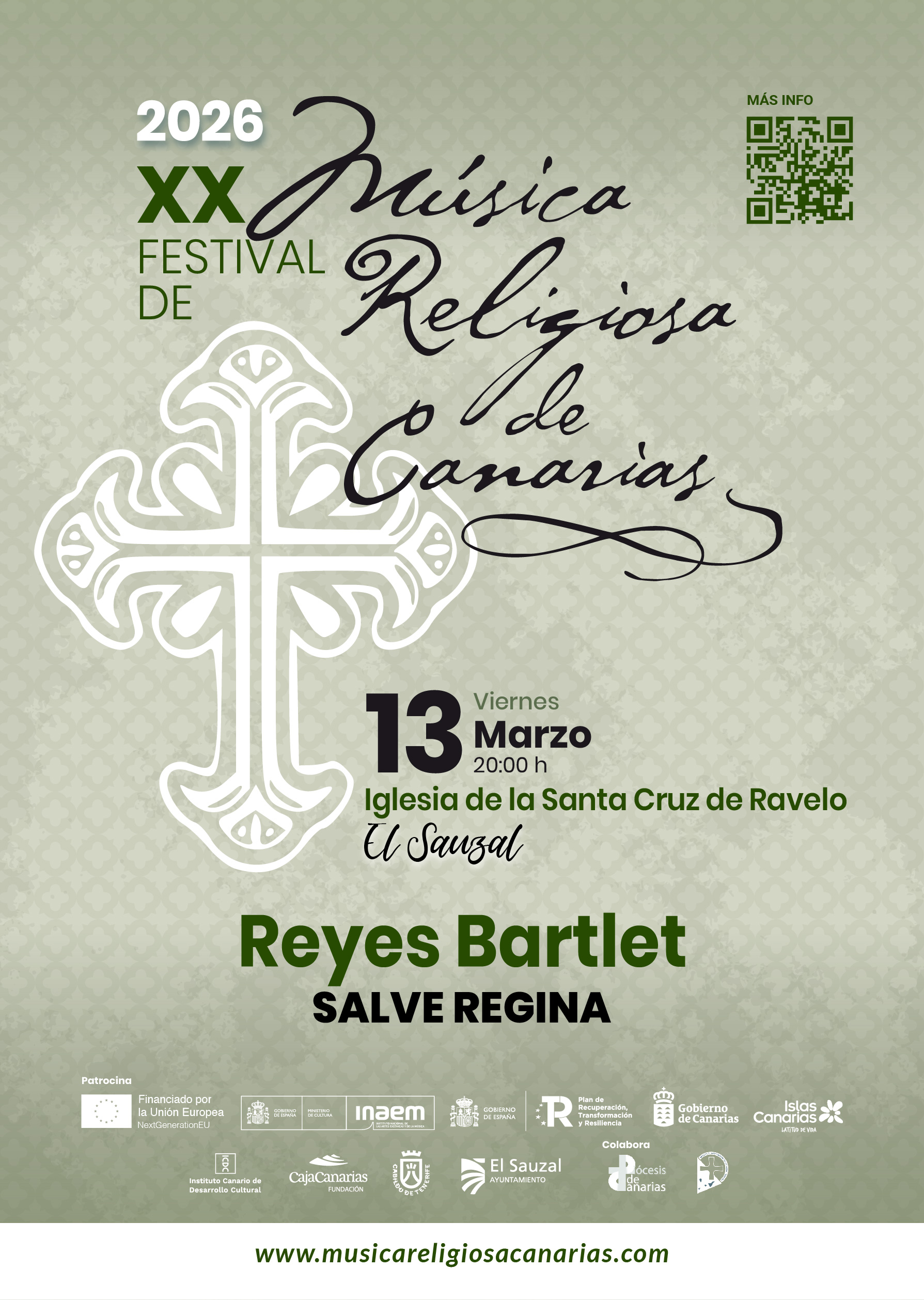 El Grupo Vocal Reyes Bartlet lleva sus voces a El Sauzal con el XX Festival de Música Religiosa de Canarias