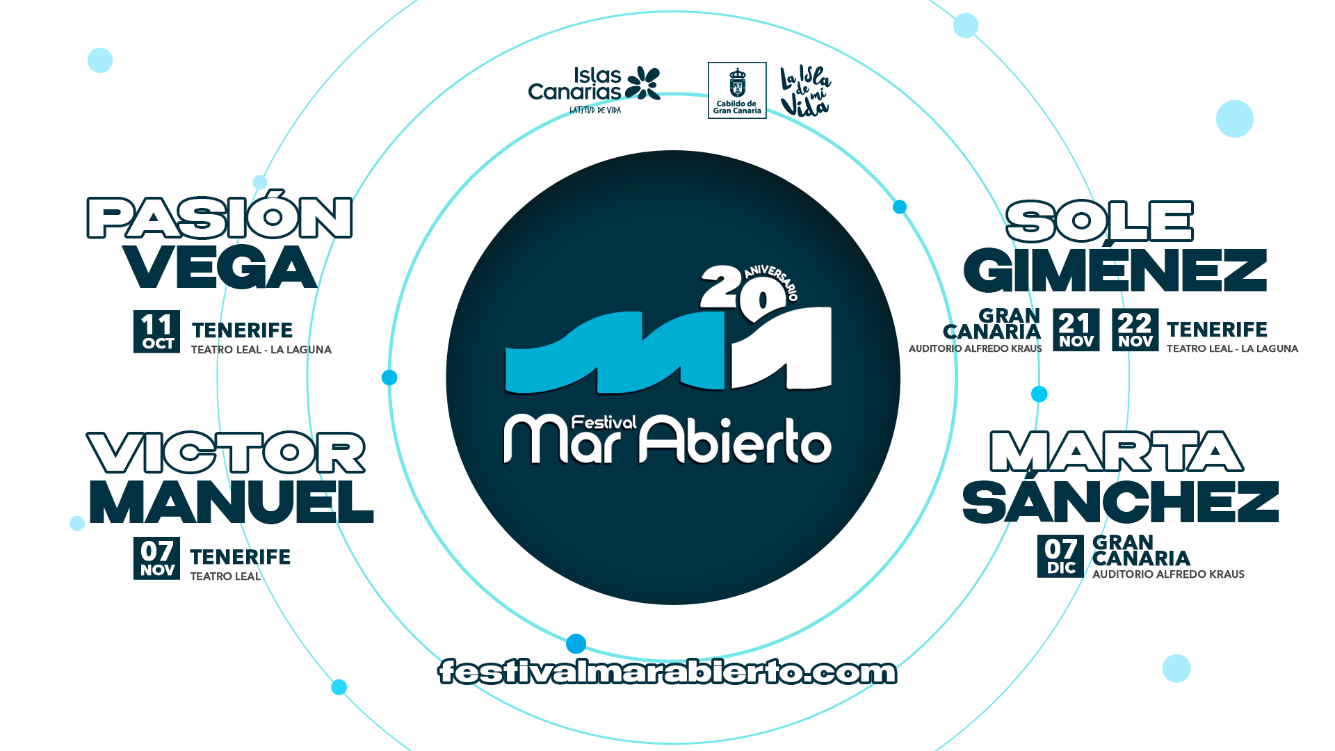 Marta Sánchez, Pasión Vega y Sole Giménez se suman al veinte aniversario de Festival Mar Abierto