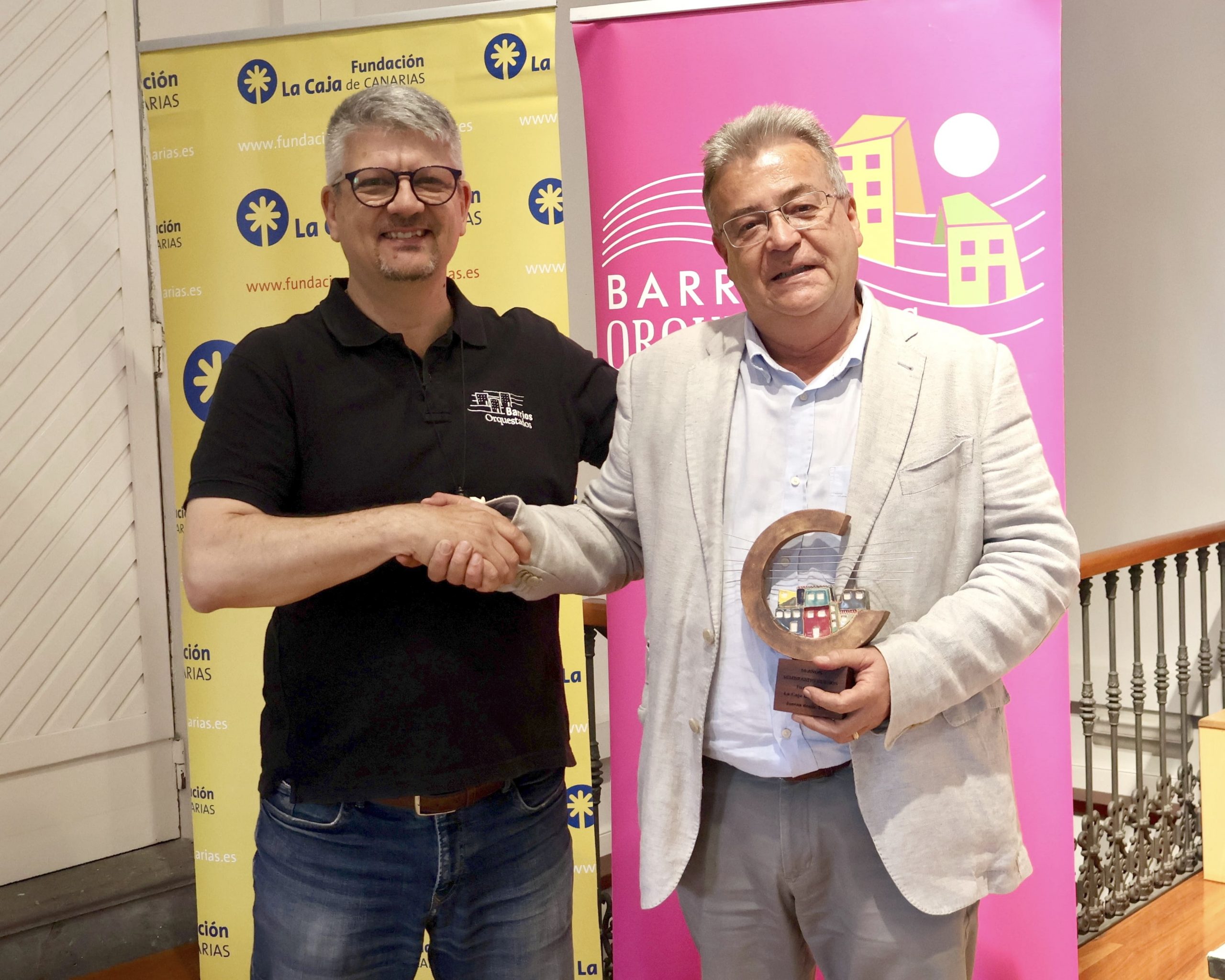 La Fundación La Caja de Canarias recibe el reconocimiento de Barrios Orquestados por su compromiso con la infancia de la periferia