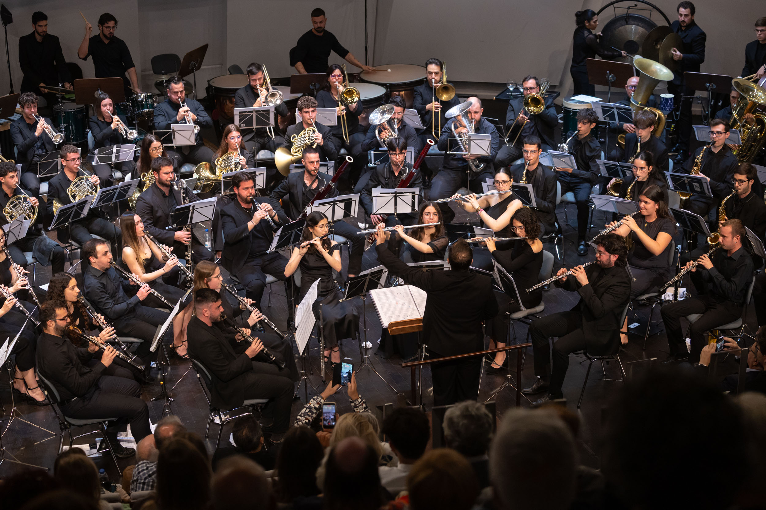 Las bandas de música de Los Silos, Guía de Isora y Granadilla actúan en el Auditorio