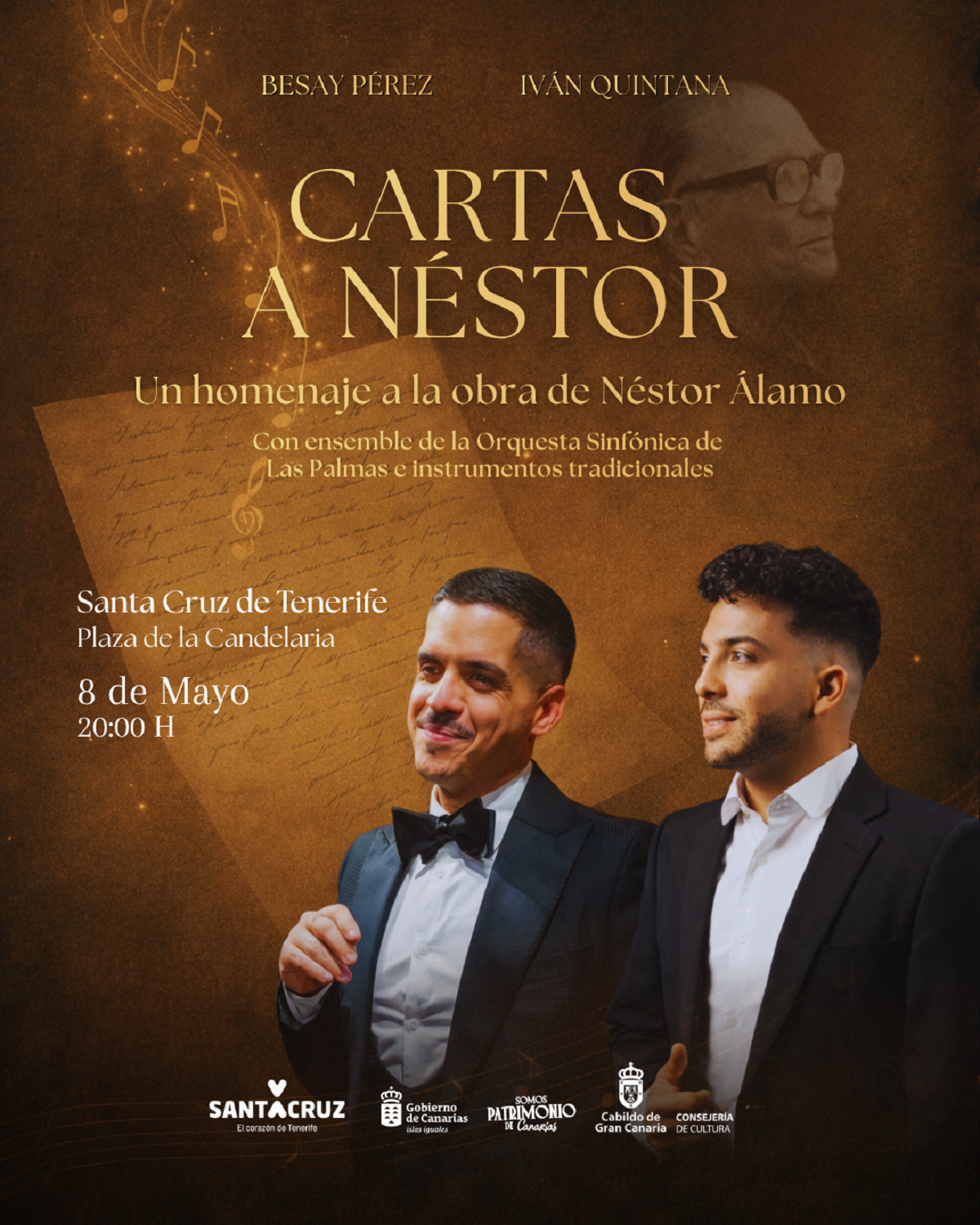 Santa Cruz rinde homenaje a Néstor Álamo con las voces de Besay Pérez e Iván Quintana