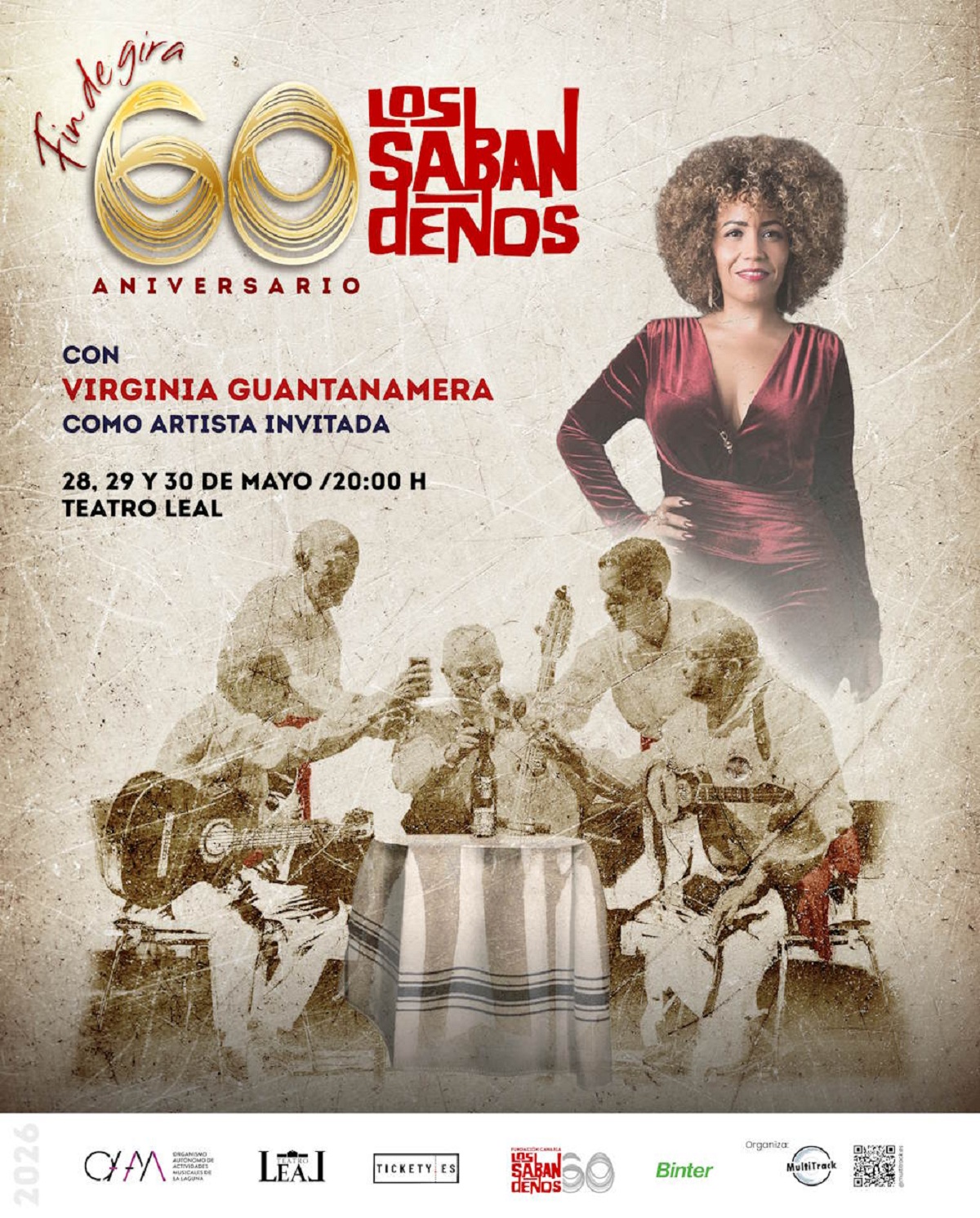 Los Sabandeños cierra la gira de su 60 aniversario en el Teatro Leal