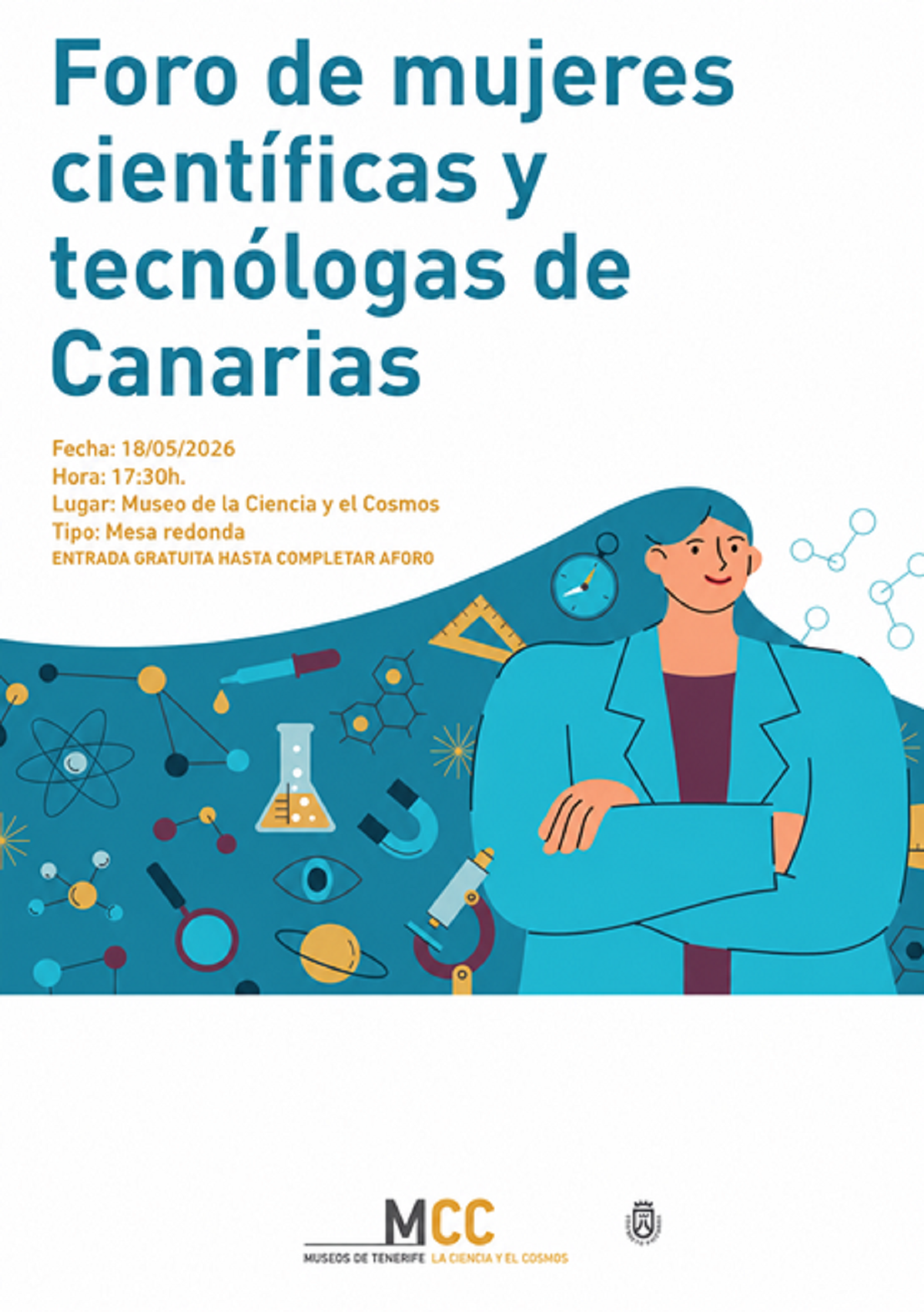 El Museo de la Ciencia y el Cosmos acoge una nueva edición del Foro de Mujeres Científicas y Tecnólogas de Canarias