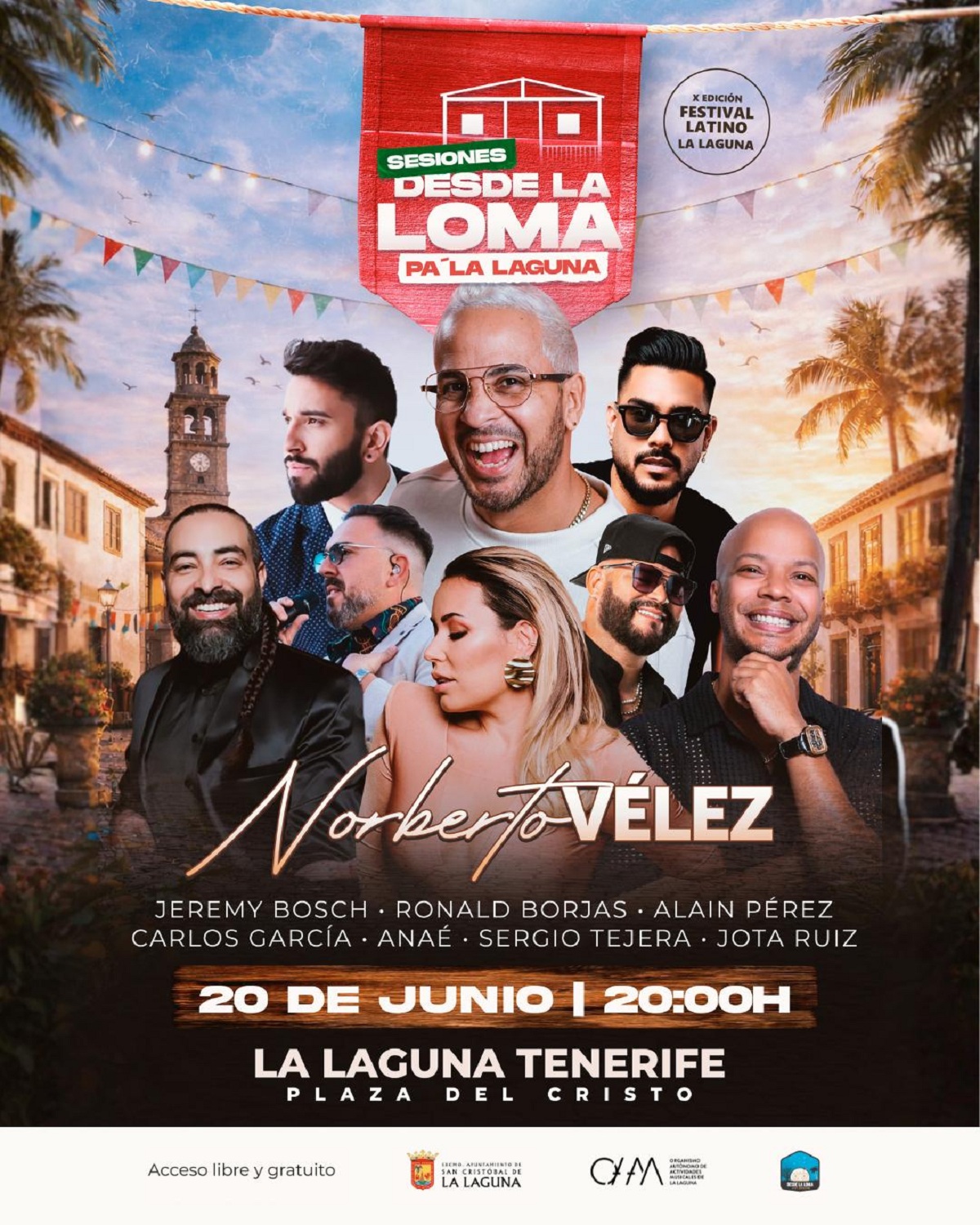 Sesiones Desde La Loma confirma su cartel internacional en La Laguna con Norberto Vélez, Alain Pérez, Jeremy Bosch y Ronald Borjas