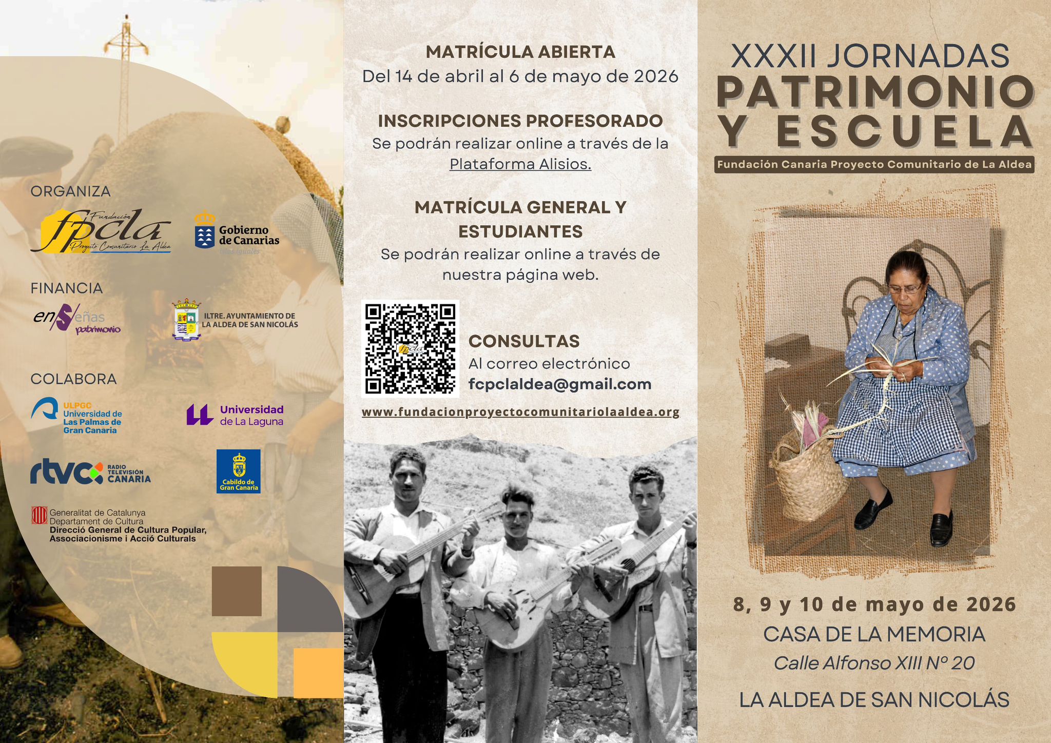 La Aldea de San Nicolás respalda la celebración de las XXXII Jornadas Patrimonio y Escuela como referente cultural y educativo