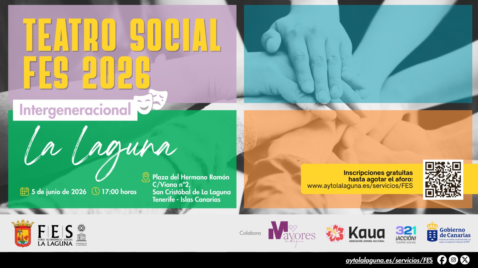 La Laguna acoge la segunda edición del Teatro Social FES Intergeneracional para unir a jóvenes y mayores en un debate sobre la cultura comunitaria