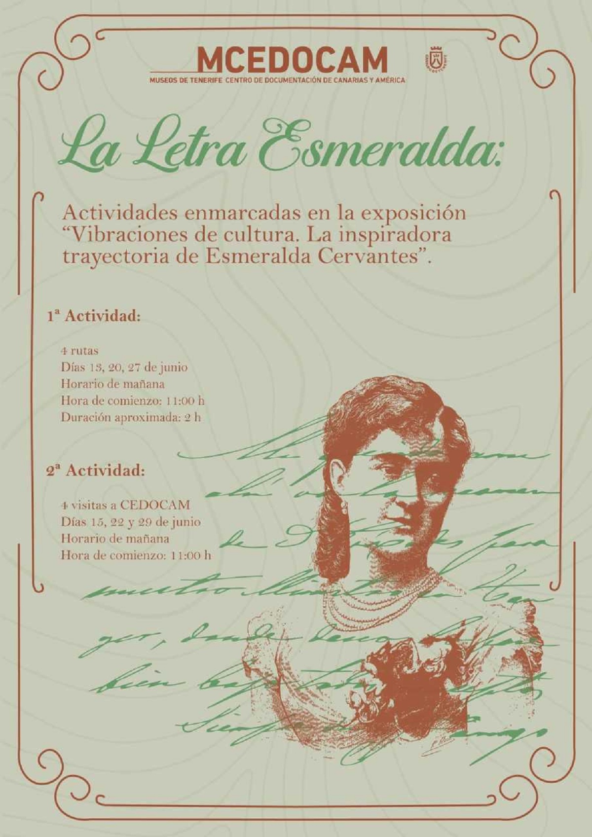 El CEDOCAM invita a descubrir Santa Cruz de Tenerife a través de la figura de la arpista Esmeralda Cervantes