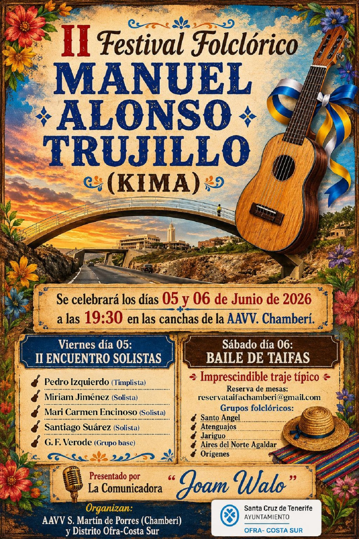 Ofra-Costa Sur celebra nuestras tradiciones en el II Festival de Folclore Manuel Alonso