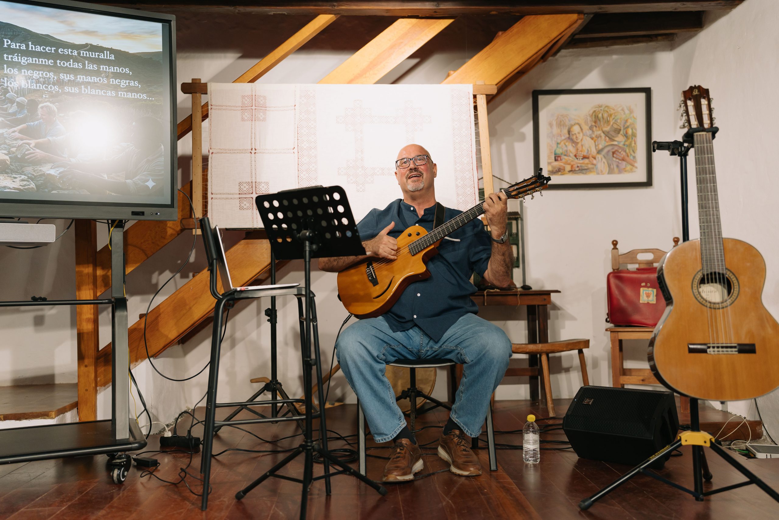 Carmelo Sánchez tiende un puente musical entre Canarias y América Latina en la Casa de Colón
