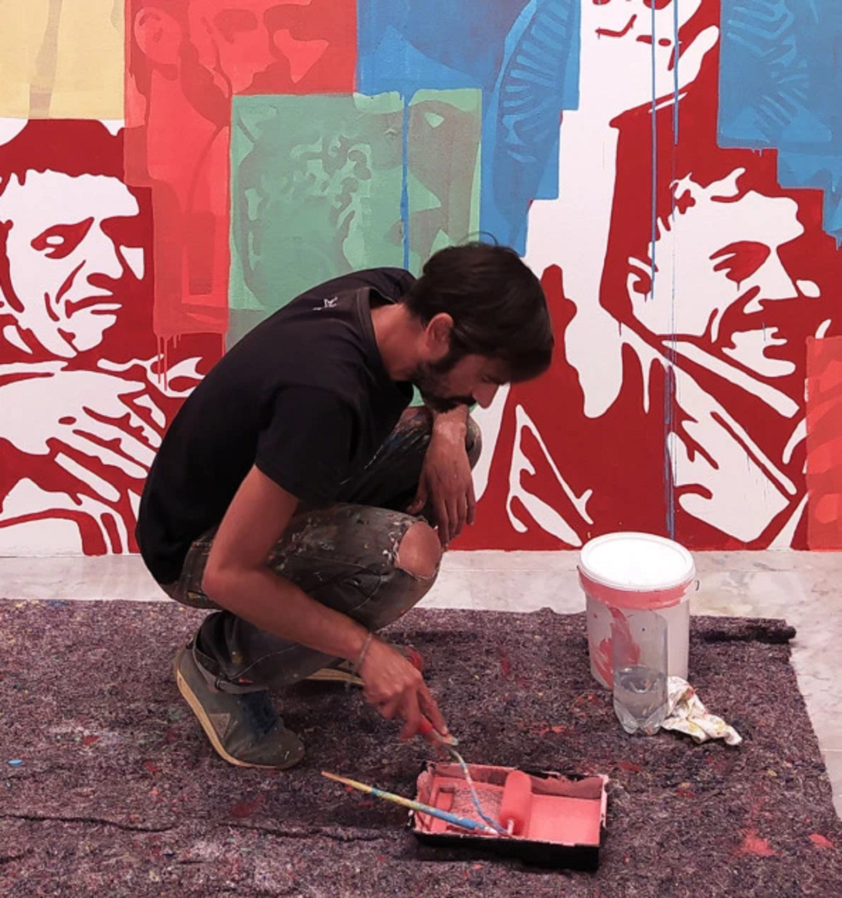 El artista Ayoze Jiménez ocupa las paredes del Centro de Artes Plásticas del Cabildo con su propuesta ‘Módulo 4’