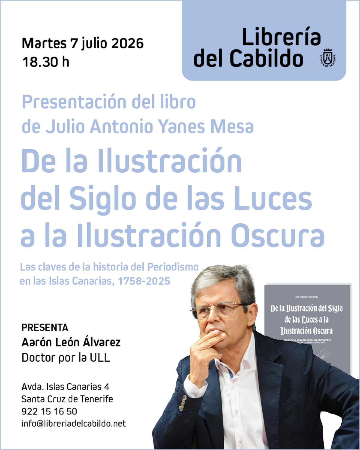 La Librería del Cabildo propone un viaje sobre la evolución del periodismo en Canarias