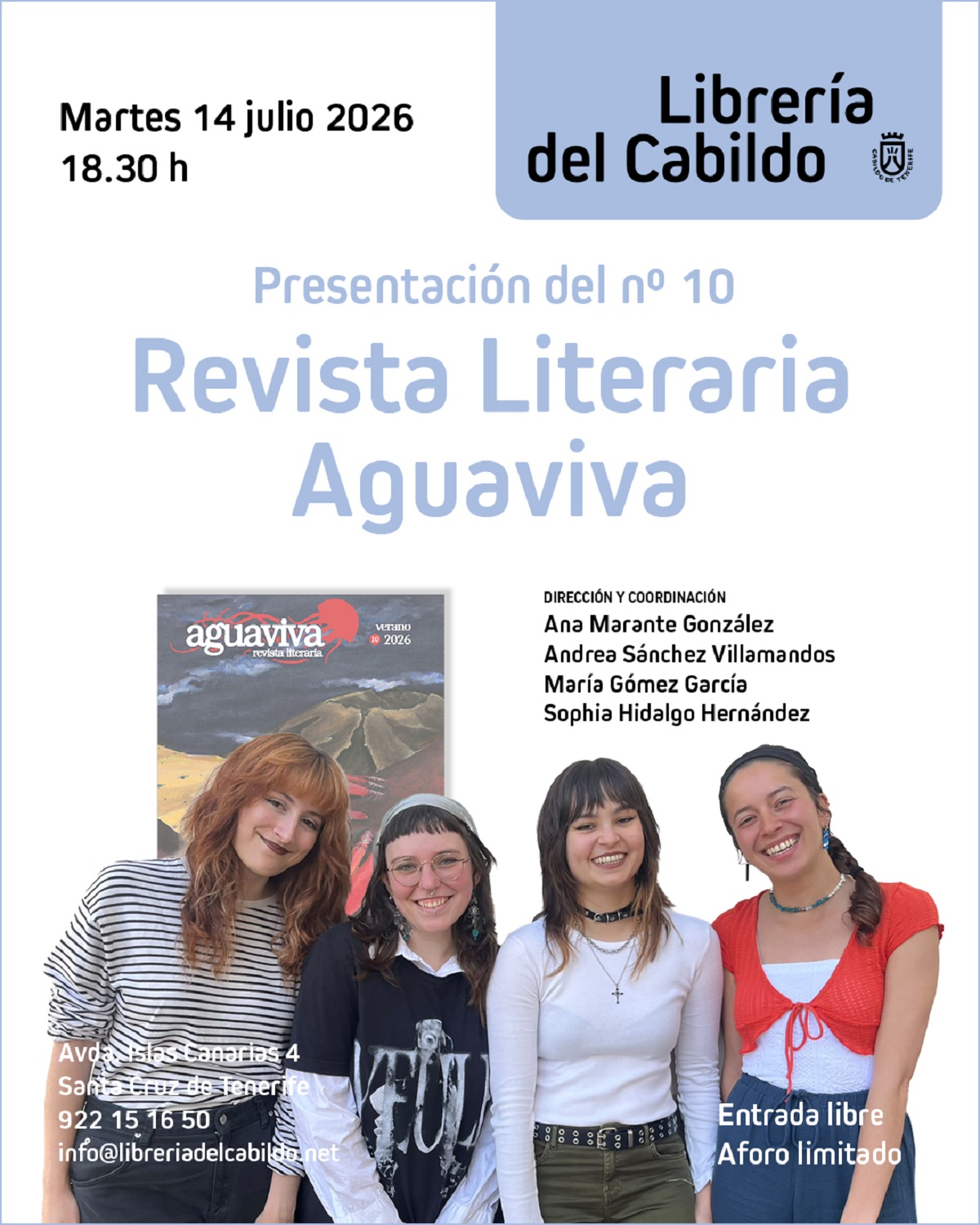 La Librería del Cabildo invita a reflexionar sobre el territorio a través del nuevo número de la revista ‘Aguaviva’