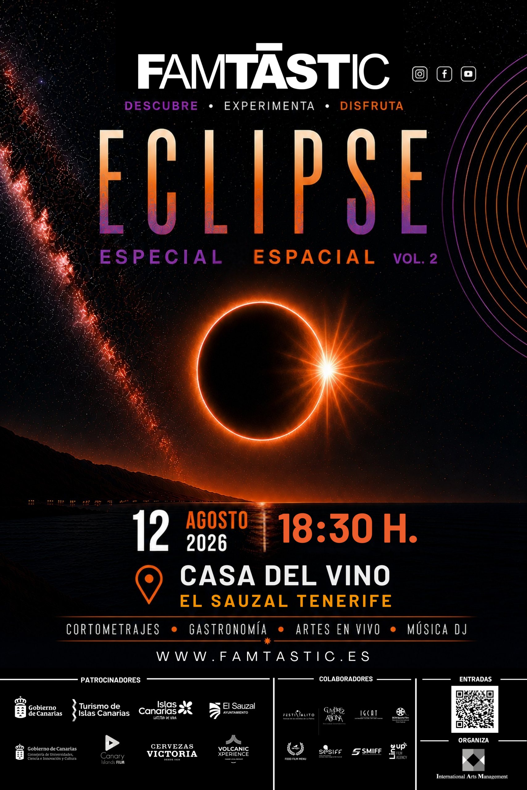 Famtàstic ‘marida’ el eclipse solar con música, cine y gastronomía