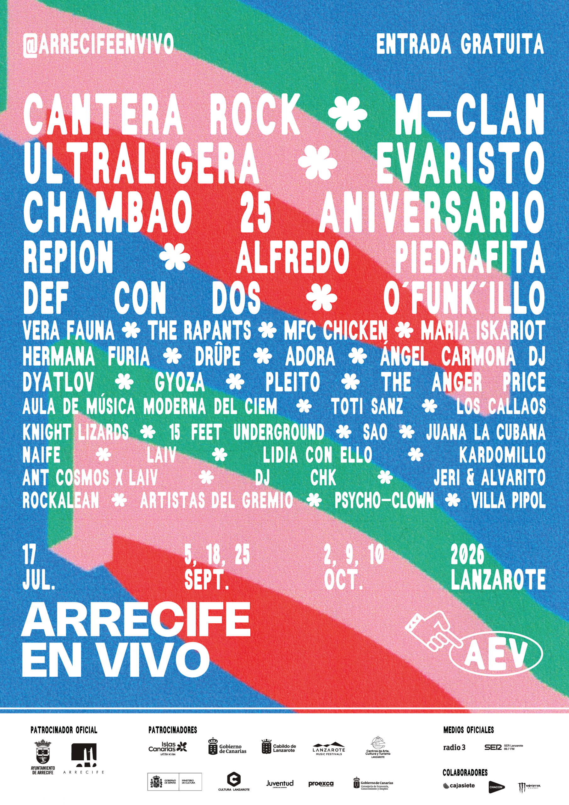 Todo listo para Arrecife en Vivo: 30 conciertos gratuitos y eclécticos para encontrarnos en la capital lanzaroteña