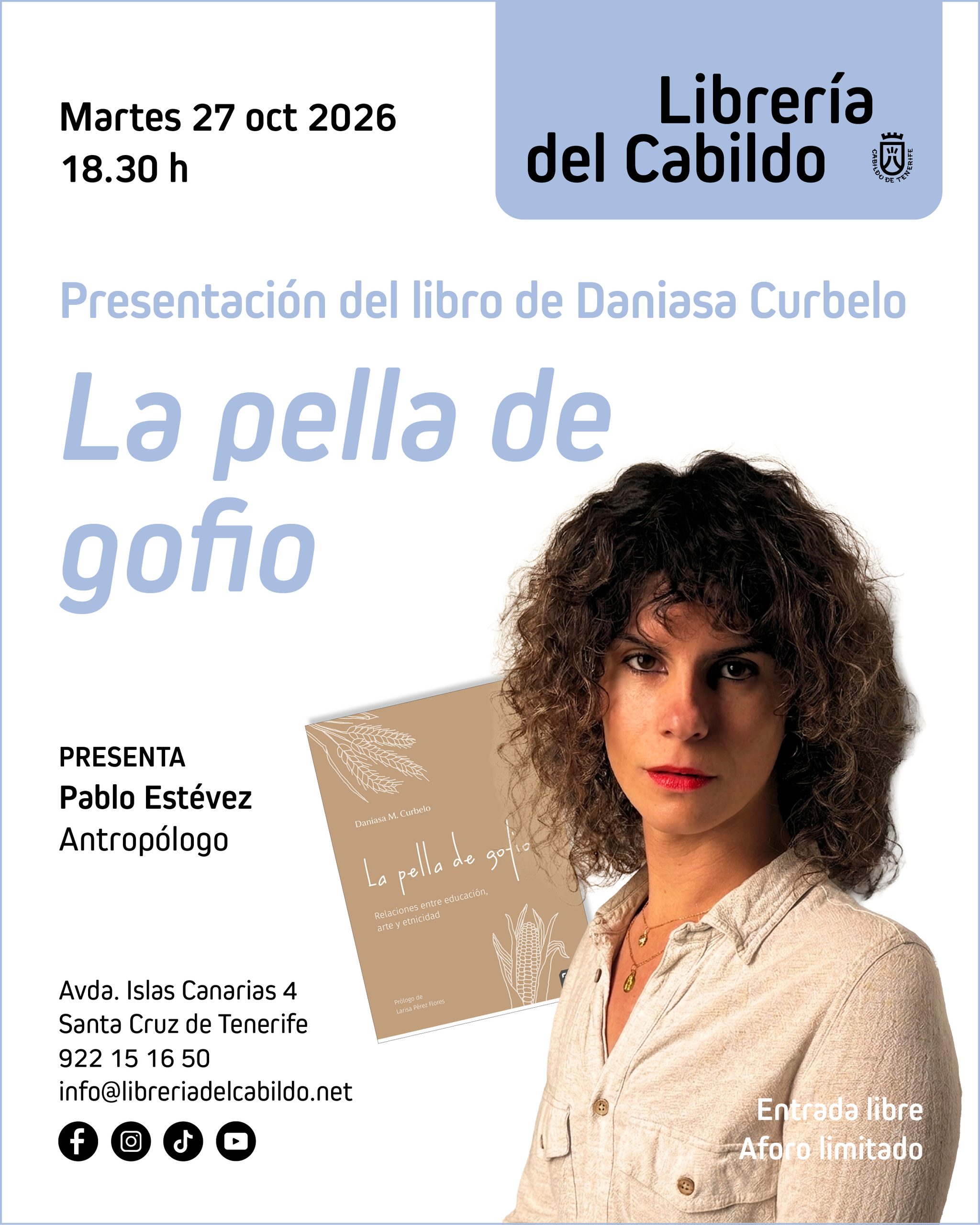 La Librería del Cabildo abre una reflexión sobre identidad y memoria con ‘La pella de gofio’