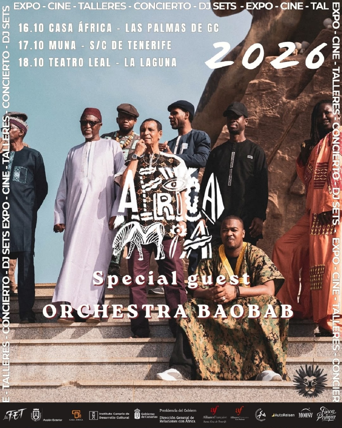 Acción Exterior del Cabildo organiza el concierto de Orchestra Baobab, referente de la música africana, en el Festival Africamía