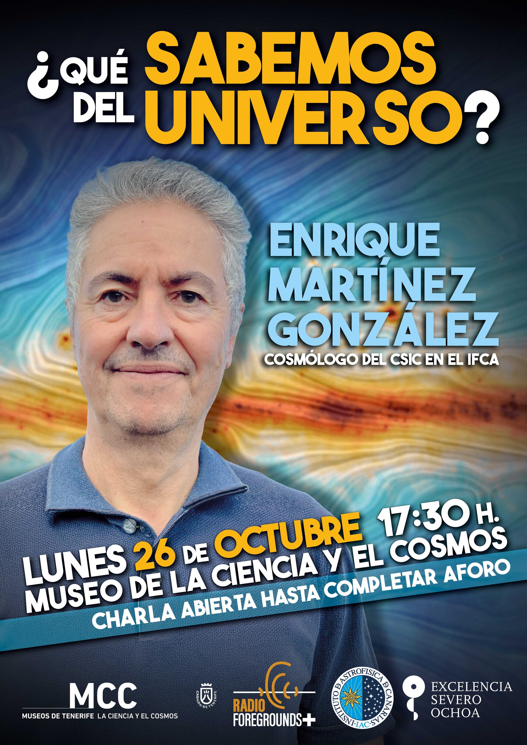El MCC acoge la charla ‘¿Qué sabemos del universo?’, una mirada a los grandes misterios de la cosmología