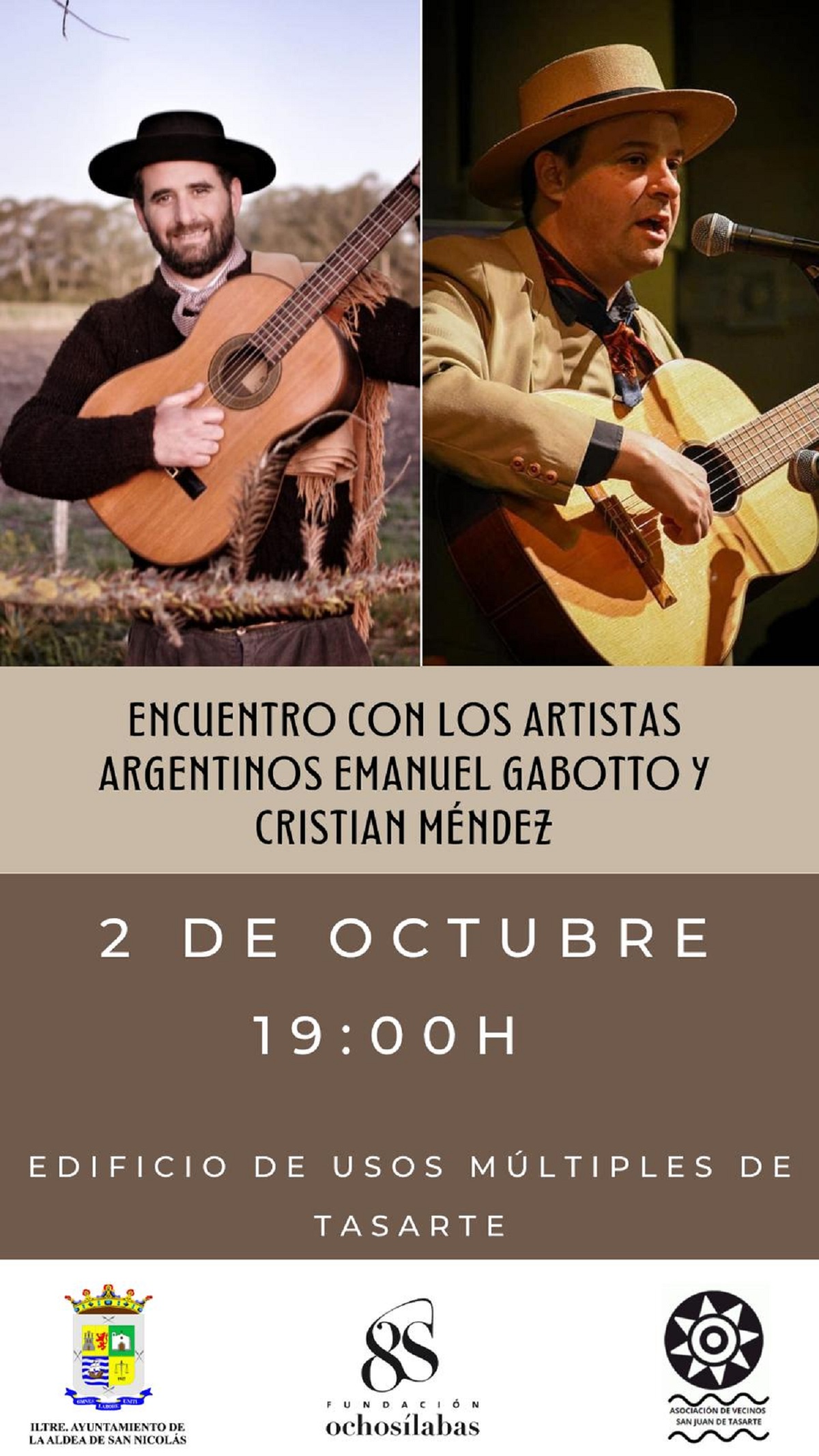 La Aldea de San Nicolás se acerca a la cultura musical argentina de la mano de Emanuel Gabotto y Cristian Méndez